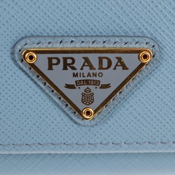 PRADA Long Wallet Safiano leather Light Blue Auth 146803V - Picture 10 of 16